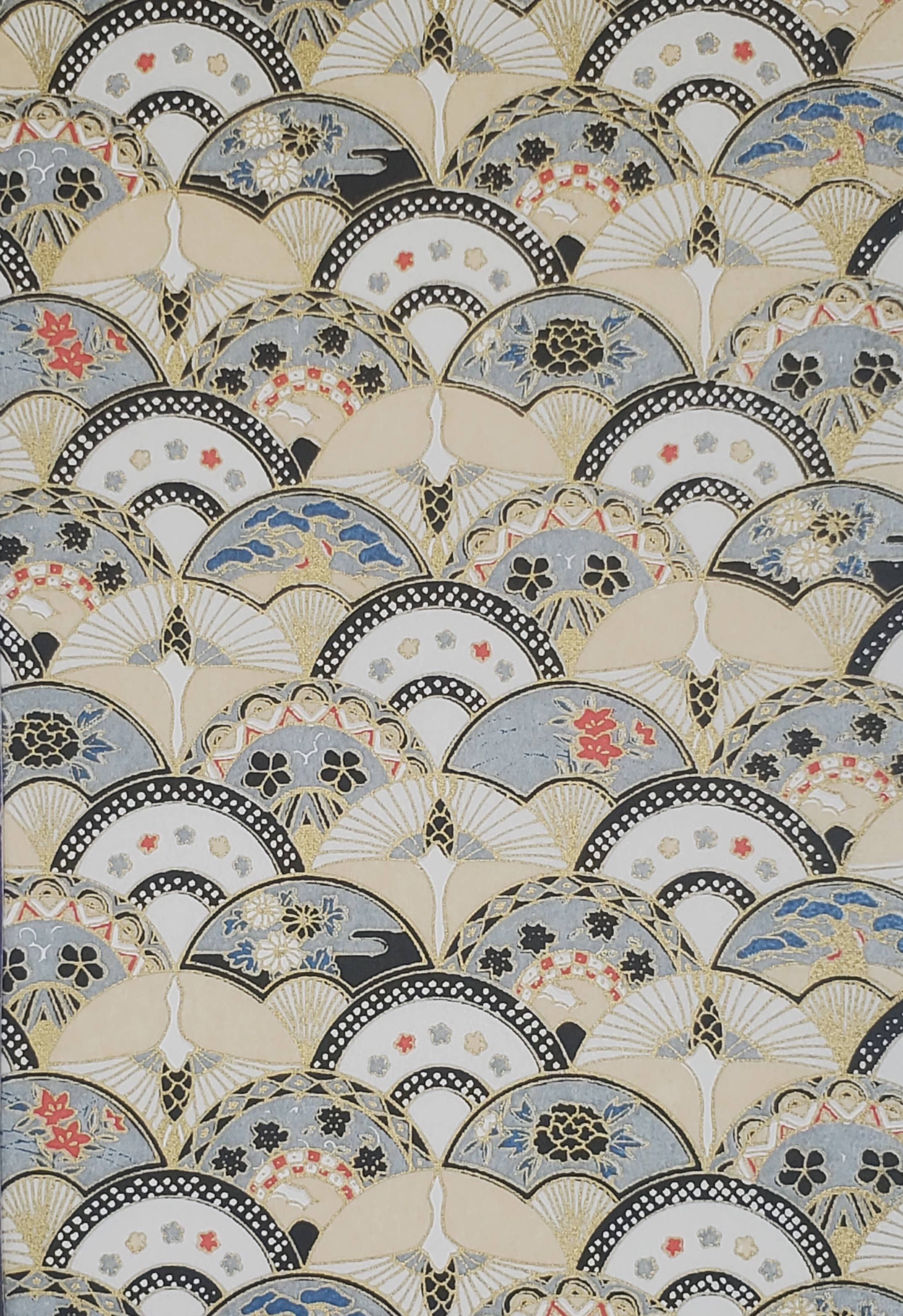 Aitoh Company - Wholesale Craft Supplies - Yuzenshi: Fans With Light Colors