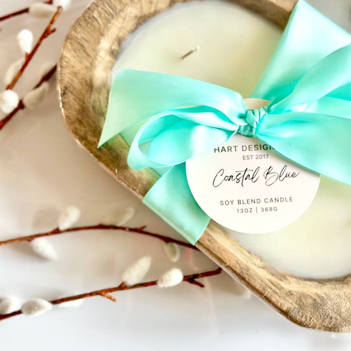 Hart Design Co - Wholesale Travel Candles - Coastal Blue Volcano Candle **2026 NEW RELEASE4