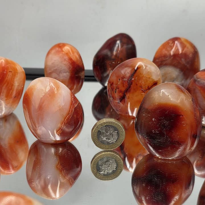 Mini Carnelian Crystal Freeforms - Stand Ups for wholesale by Distinction Crystals