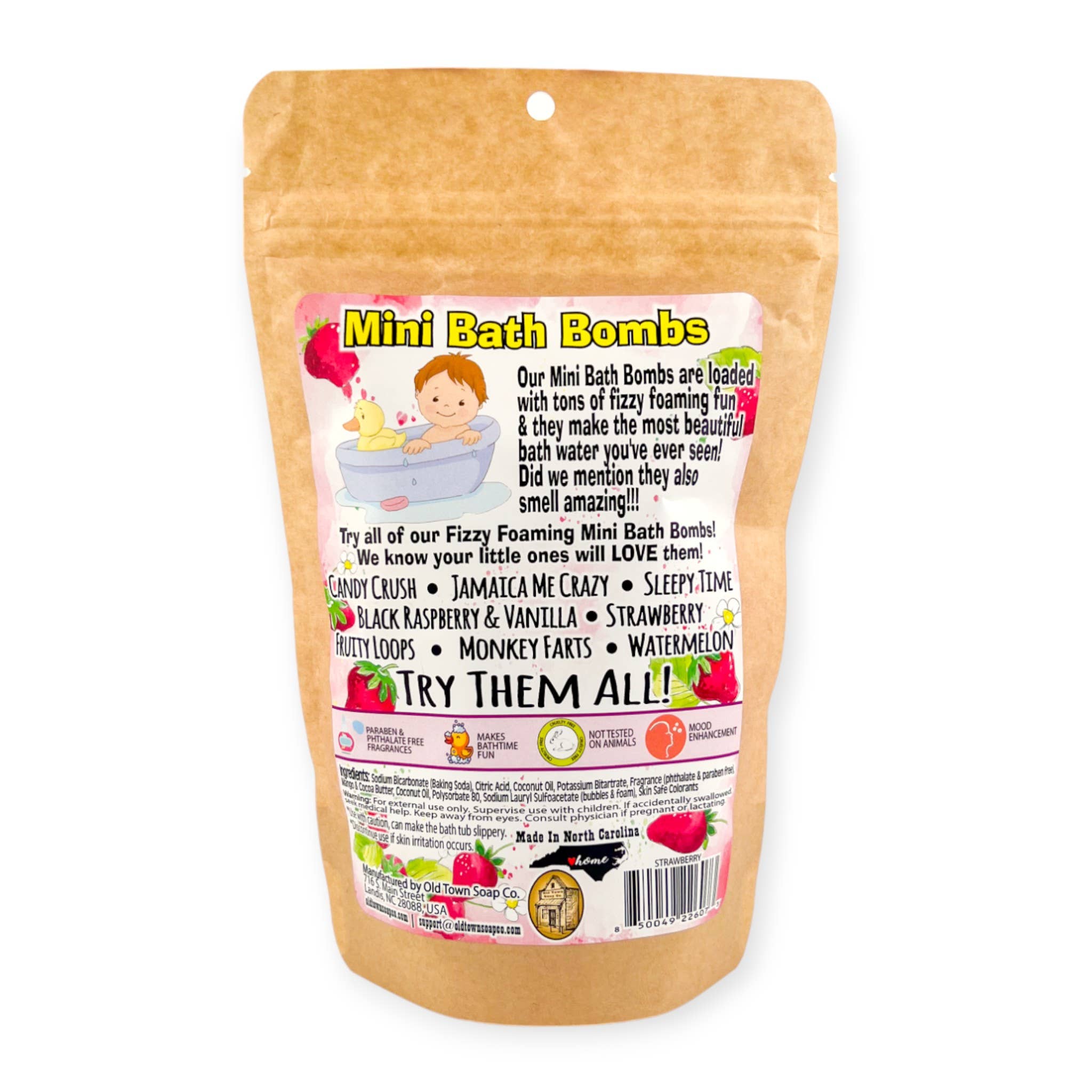 Old Town Soap Co. - Wholesale Bath Bomb/Fizz - Mini Bath Bombs -8 Scents that Kids of all ages LOVE13