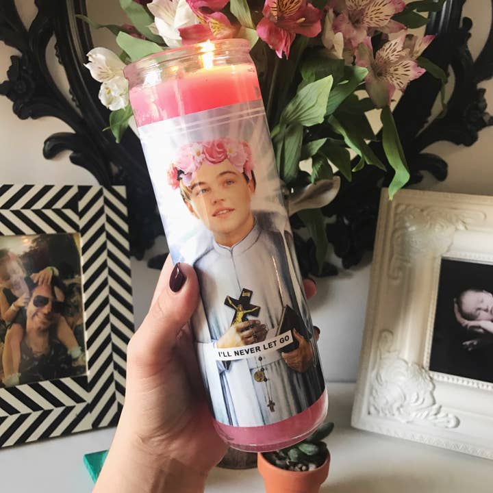 Saint Leo | Leonardo DiCaprio Prayer Candle for wholesale by Ain't Saint