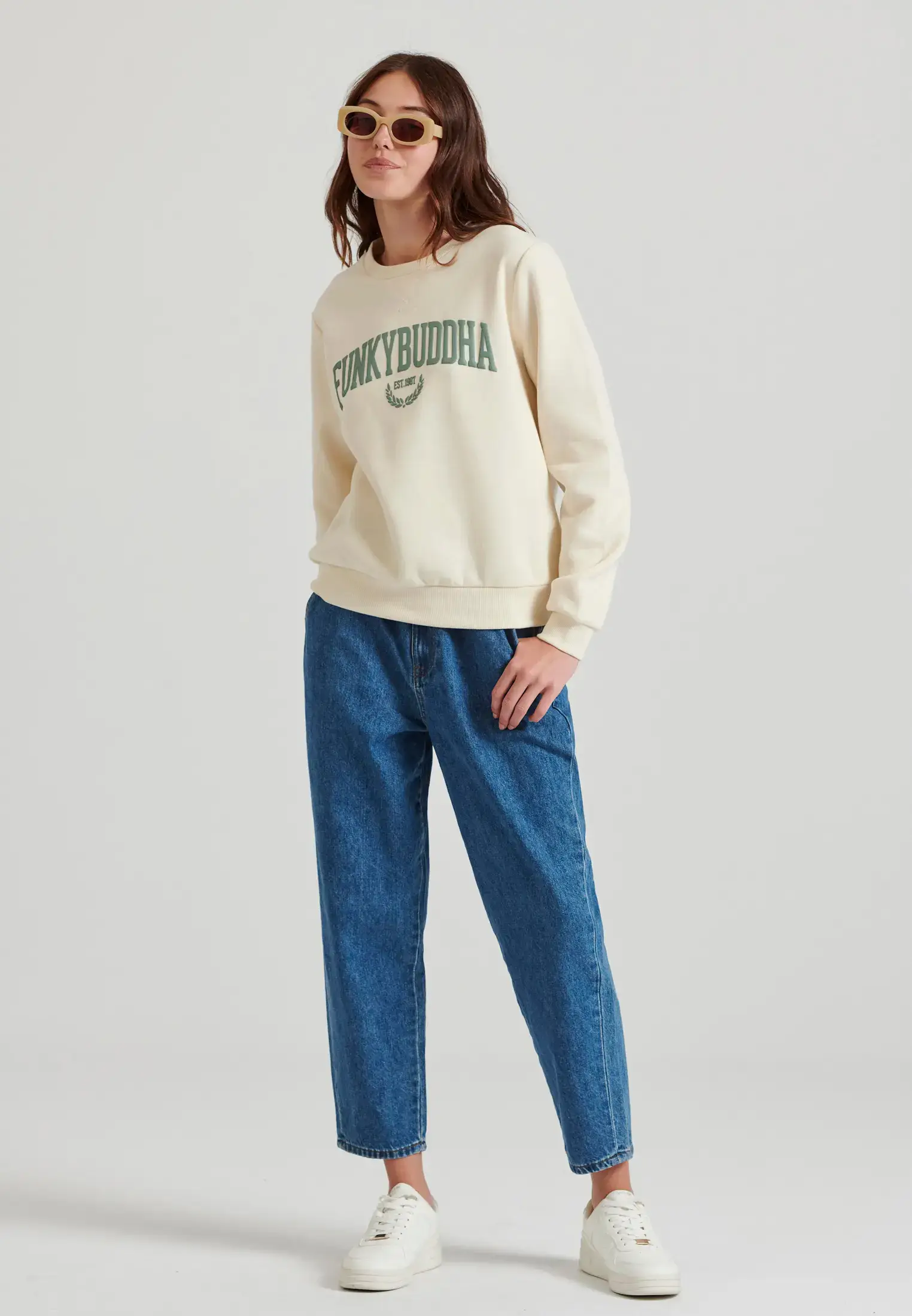 Funky Buddha - Wholesale Sweatshirt - Women's - Ladies Crew Neck Sweater38