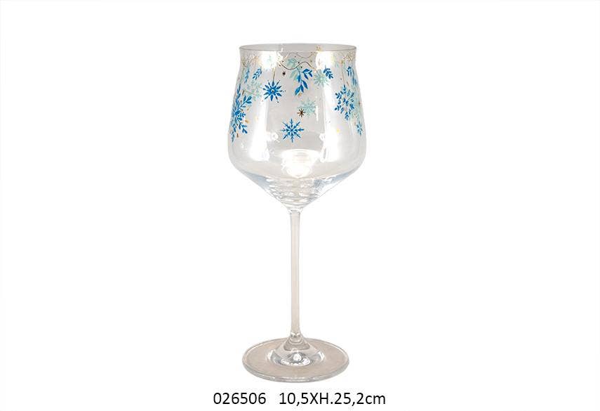 Faye - Vente Verre/tasse - Verre A Pied Flocon 'Wine' 10,5 X H. 25,2 cm0