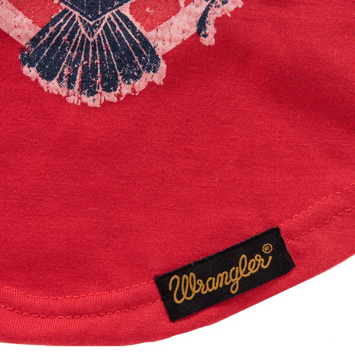 Lexington Pet & Wrangler Pet - Wholesale Pet Shirt - Dog - Wrangler Logo Graphic Tee Red - Eagle
