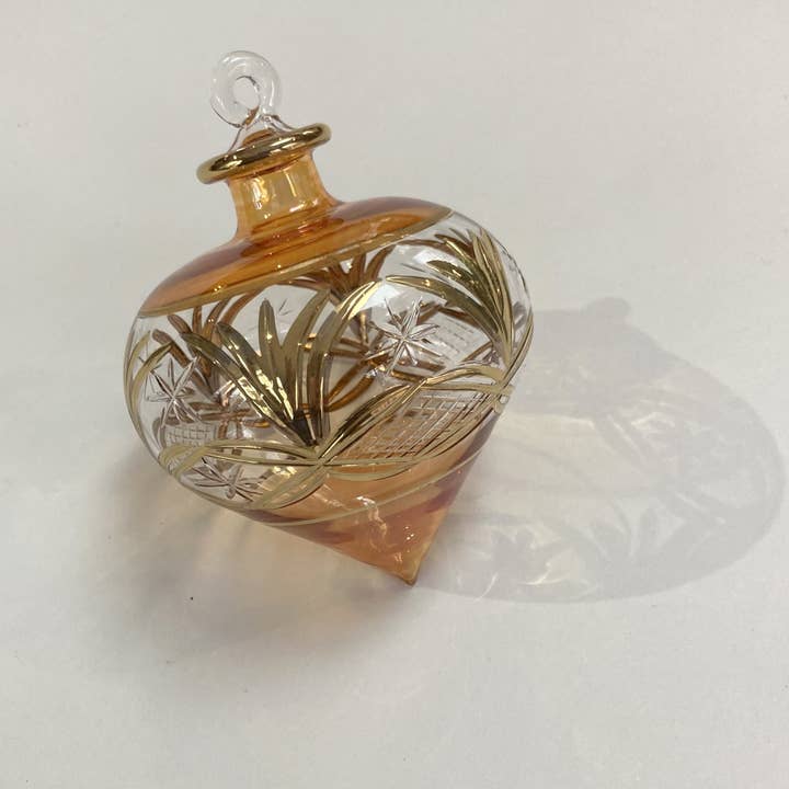 Dandarah - Wholesale Ornament - Blown Glass Ornament - Drop Amber