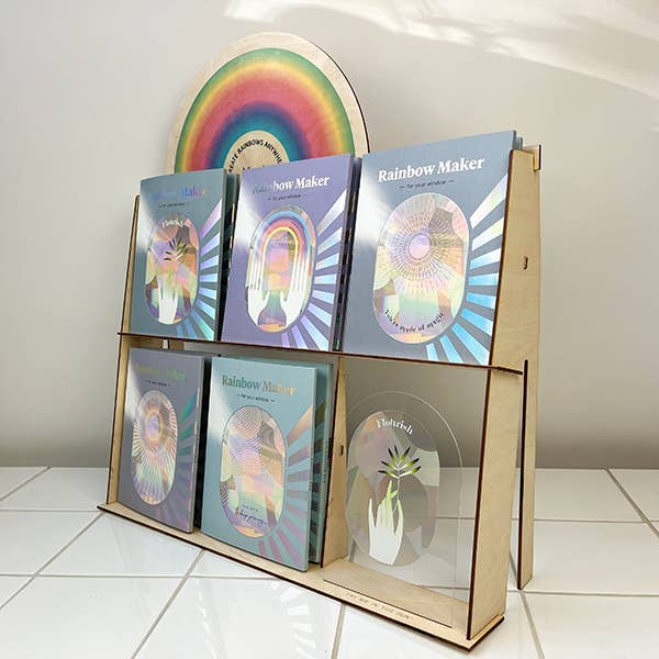 Botanopia USA - gifts , decor and cards for plant lovers - Wholesale Retailer Display - Paper & Novelty - Point Of Sale holder for the Rainbow Maker Stickers3