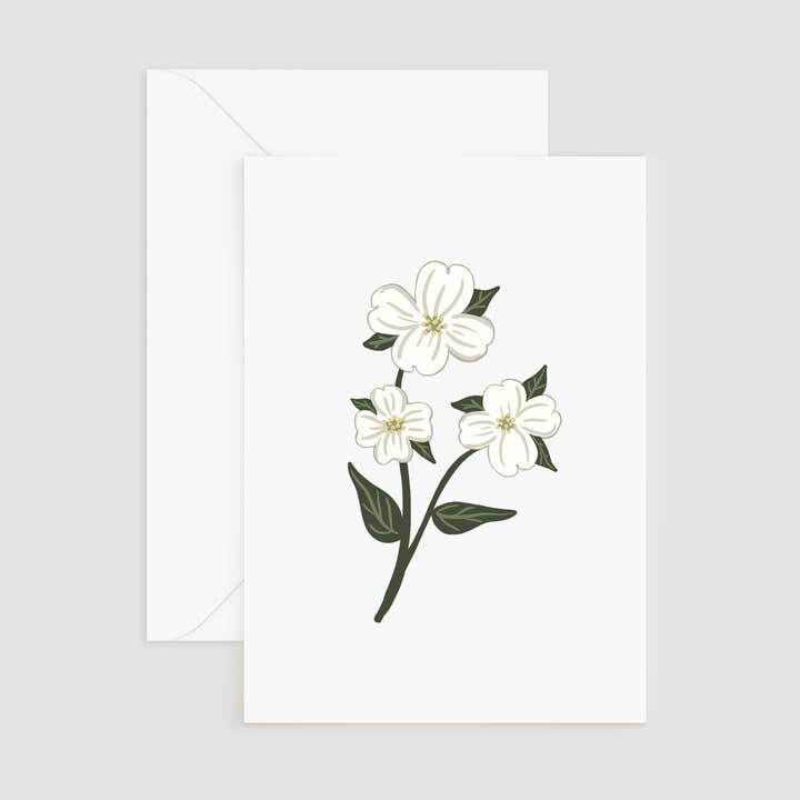 Doster Paper Co. - Wholesale Everyday Greeting Card - Greeting Card, Dogwood Flowers0