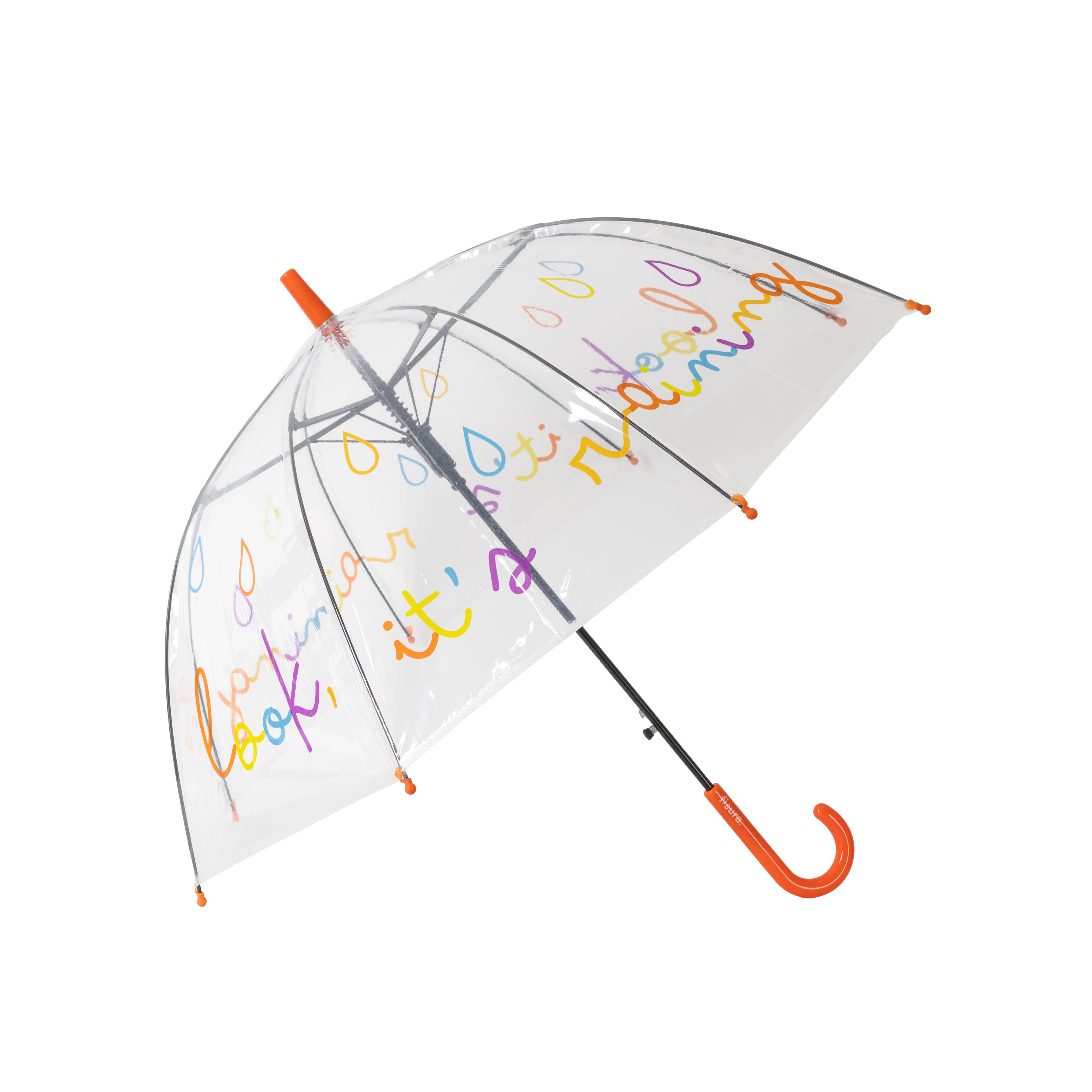 Fisura - Wholesale Umbrella - Kids - Transparent children's umbrella "look, it's raining!"