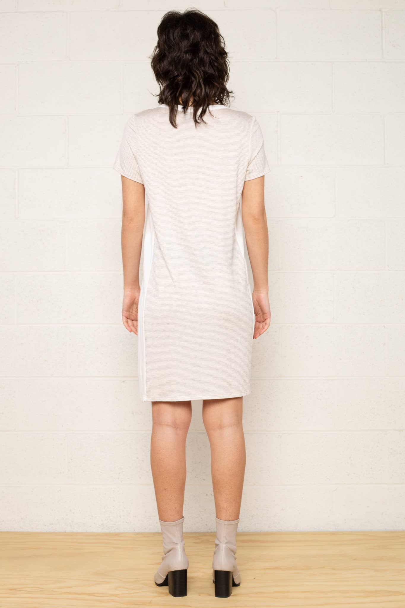 NLT - Wholesale Dress - Women's - Stripe Colorblock T-shirt Dress 2