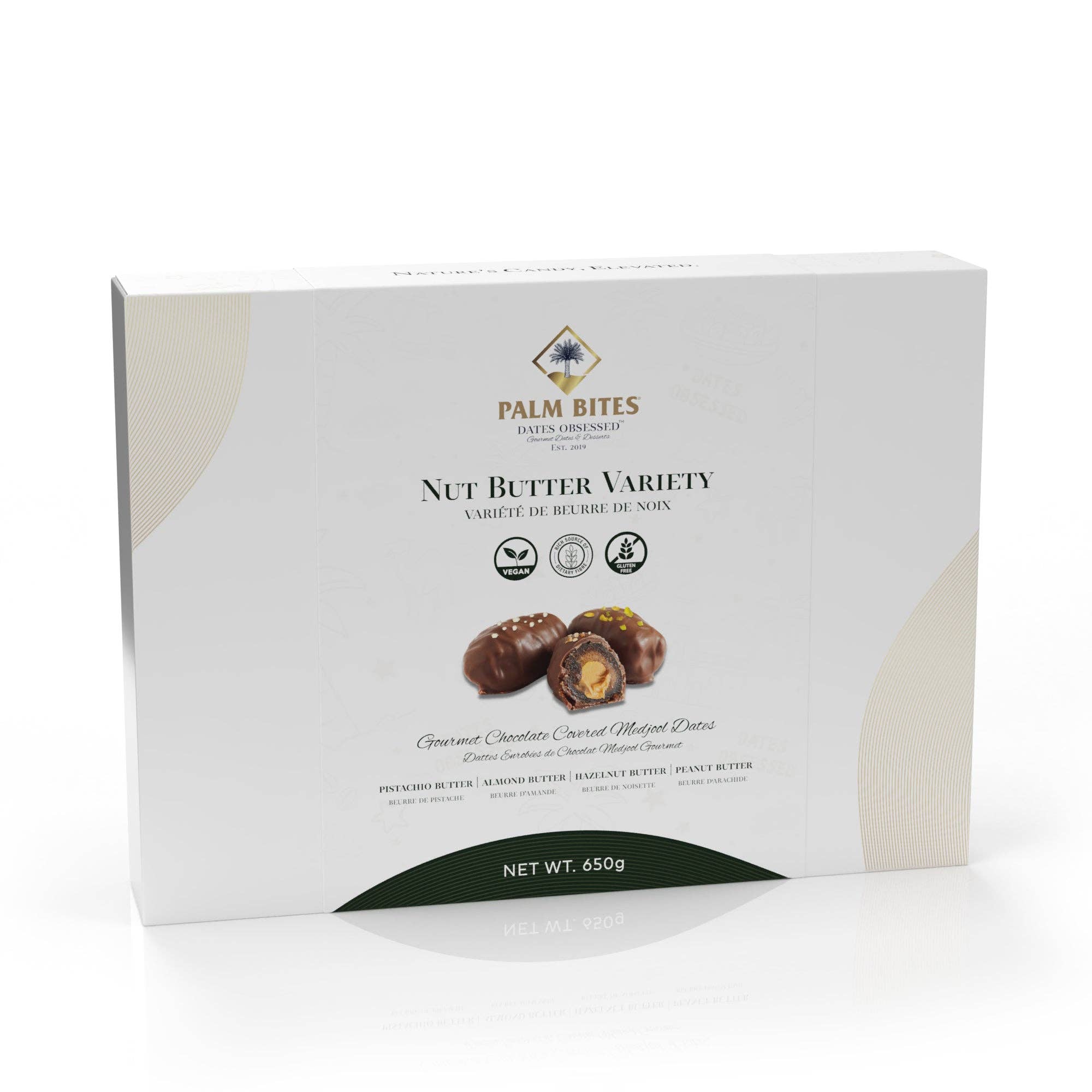 palm bites - Venta al por mayor Caja de bombones - Mantequilla de Nueces | Pack Variado3