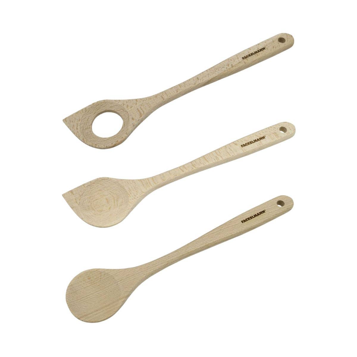 Zenker - Wholesale Kitchen Spoon - Set of 3 wooden spoons 30 cm Fackelmann Eco Friendly0