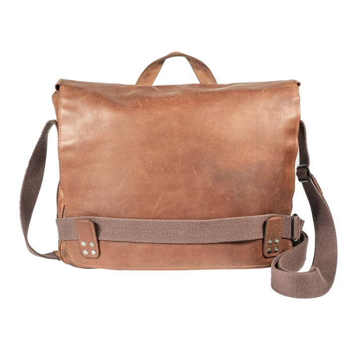 Macana Messenger Bag | Leather Bag for Laptops for wholesale by Allegory Handcrafted Goods