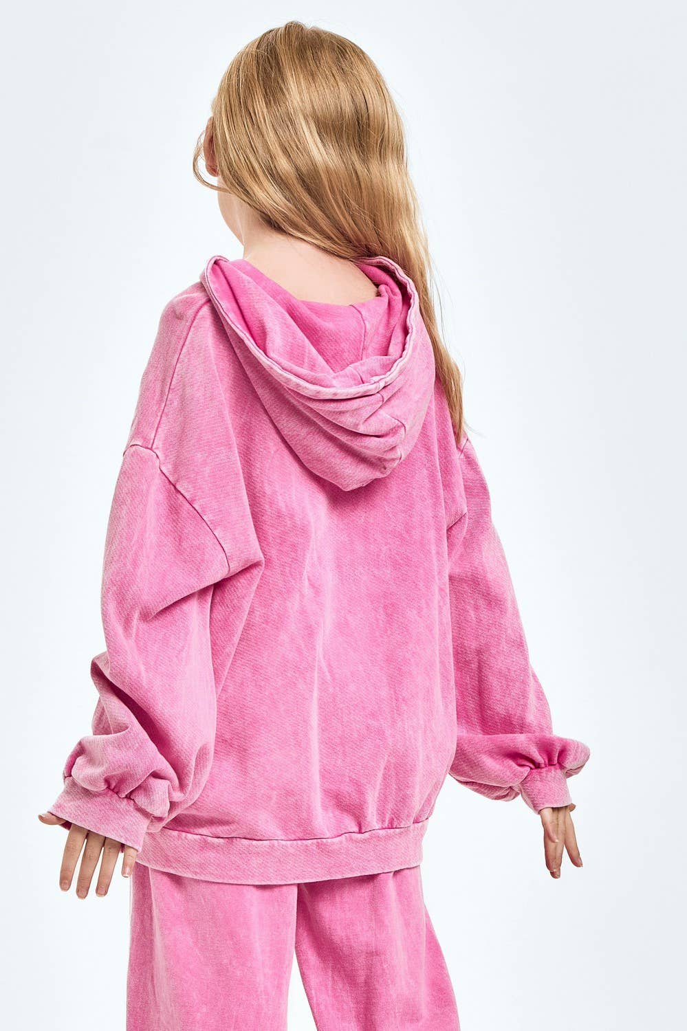 Good Girl – Großhandel Hoodie – Kinder – Übergroßer Hoodie mit Mineralwaschung3