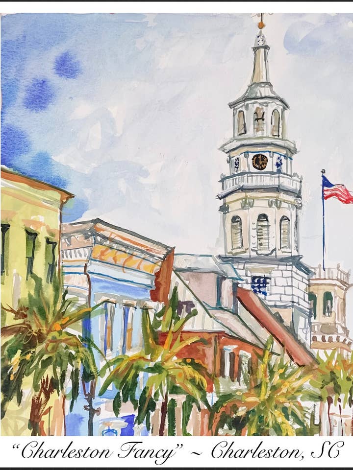 “Charleston Fancy” 8x10 Limited Edition Signed Print for wholesale by The Painted Katie