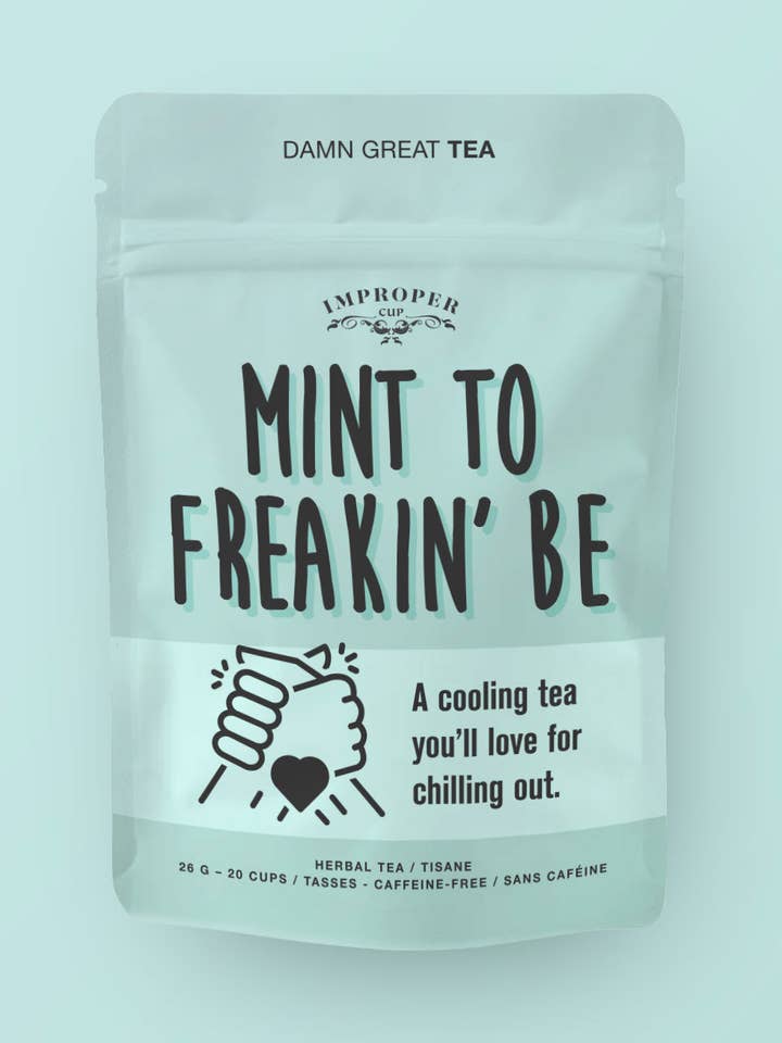 Mint to Freakin' Be Herbal tea for wholesale by Improper Co. (No duties | Ships from CAN/USA)