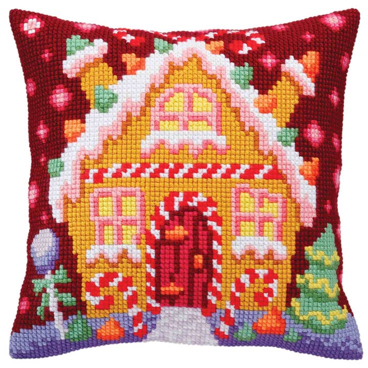 Needlepoint Pillow Kit Gingerbread Lodge Collection Dart for wholesale by RTO&Collection D'Art (RTO Baltic OU)