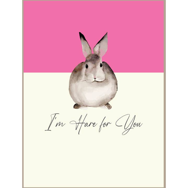 Mini-carte Watermelon Im Hare For You - Hare pour la vente par Rush Design Ltd