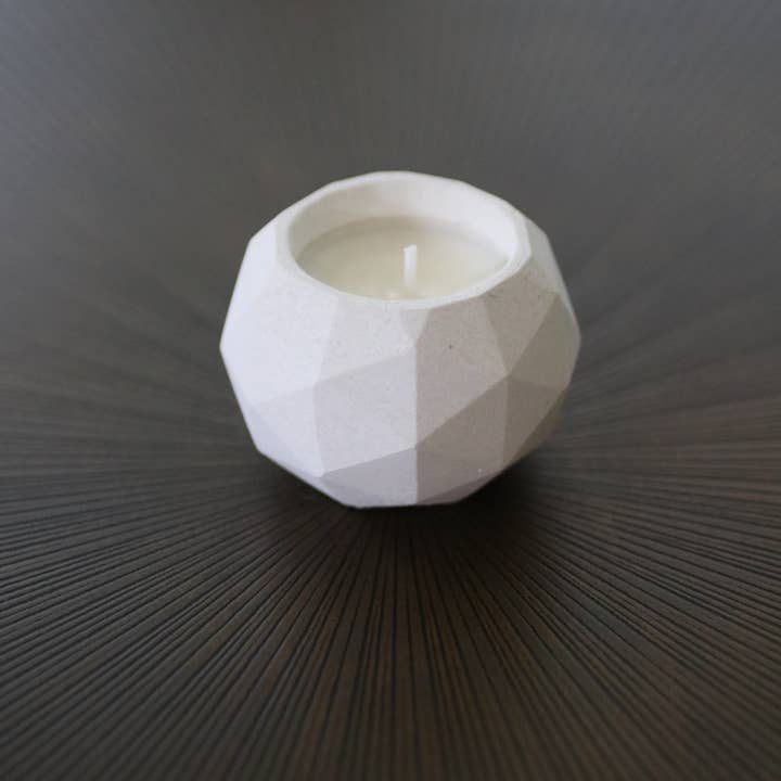 The Craft of Wandering – Engroshandel Glaslys – 3 „x 2" Geodætisk Hvid Bambus Soy Candle1