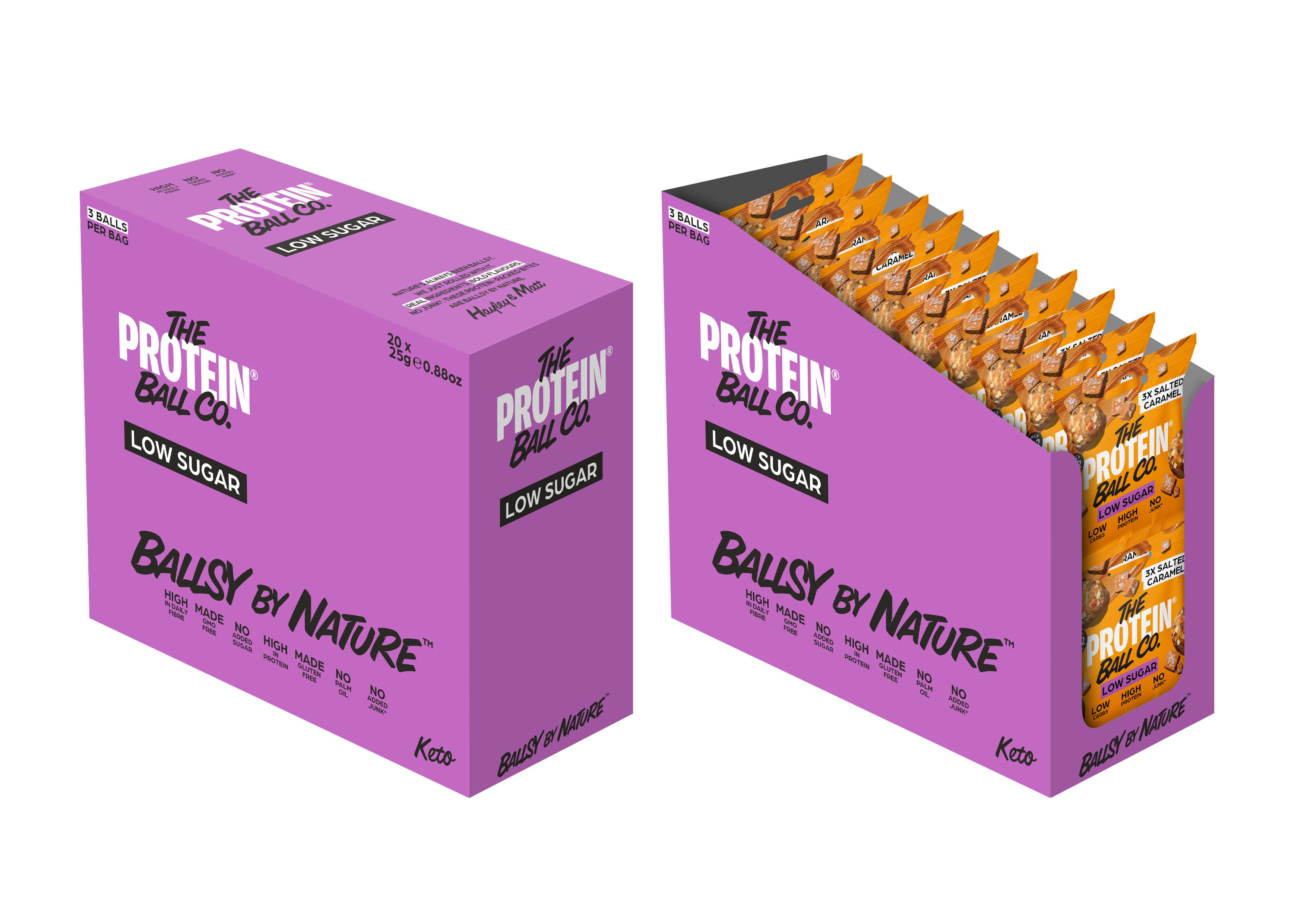 The Protein Ball Co - Wholesale Snack Bar - SALTED CARAMEL - Low Sugar - Keto Ball Snack 20 x 25g2