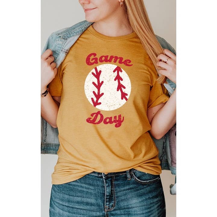 T-shirt imprimé Baseball Game Day Sports Pitcher pour la vente par Select Apparel