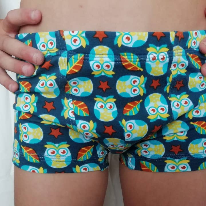 Boxer bambino gufi per la vendita all'ingrosso da parte di Sin + Underwear