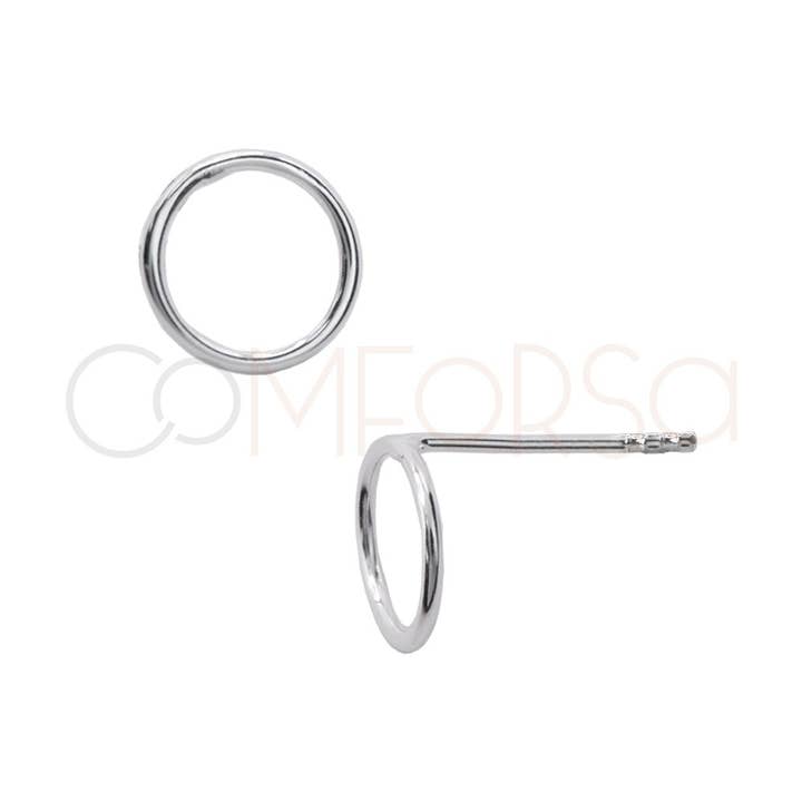 Pendiente circular 10mm Plata 925 para venta al por mayor de COM FORSA SL