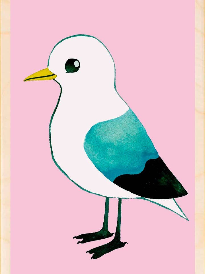Kittiwake - Eco-friendly cards & magnets for wholesale by THE WOODEN POSTCARD COMPANY