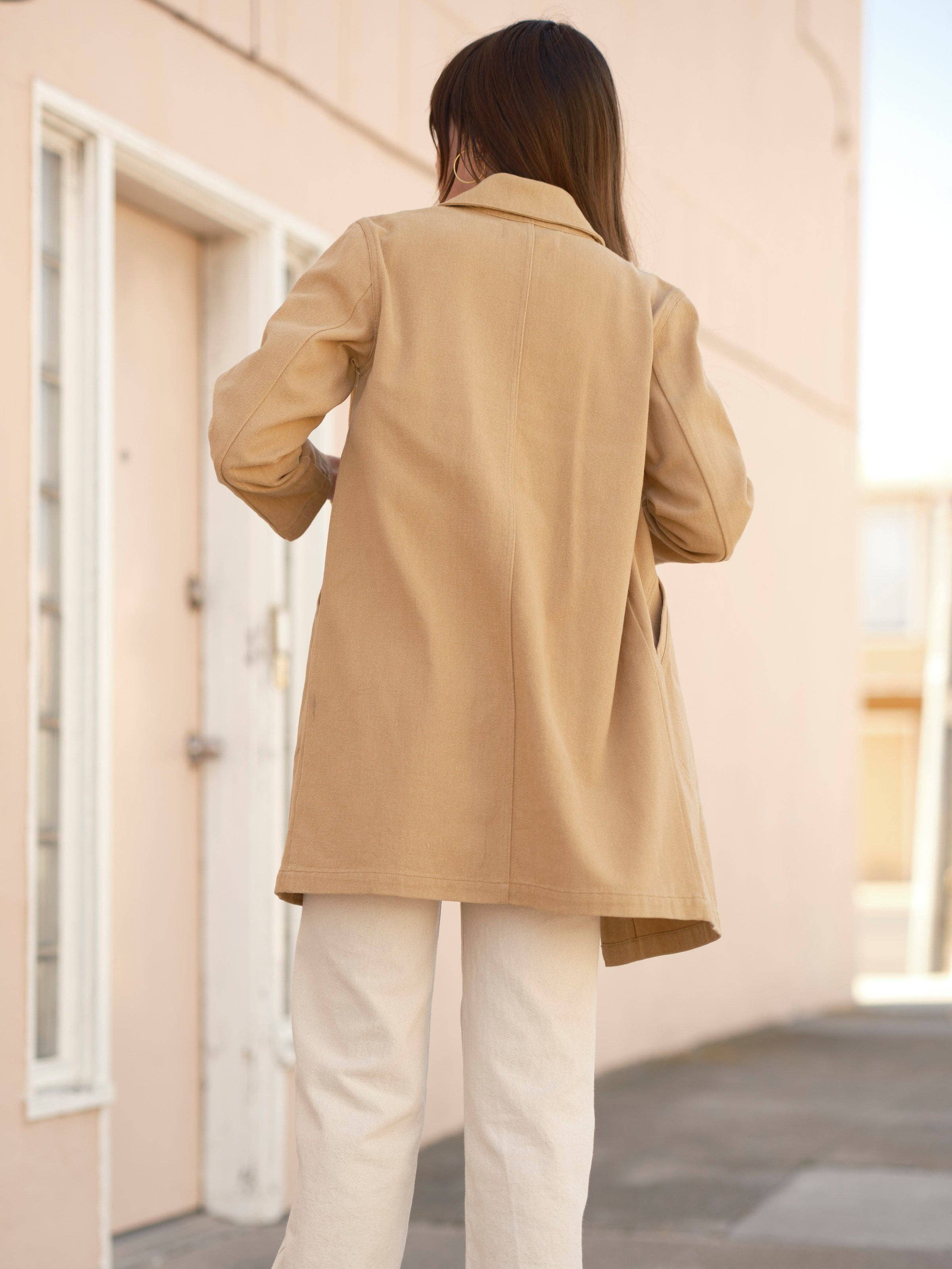 Flødekaramel Sawyer Frakke for engroshandel på Faire12