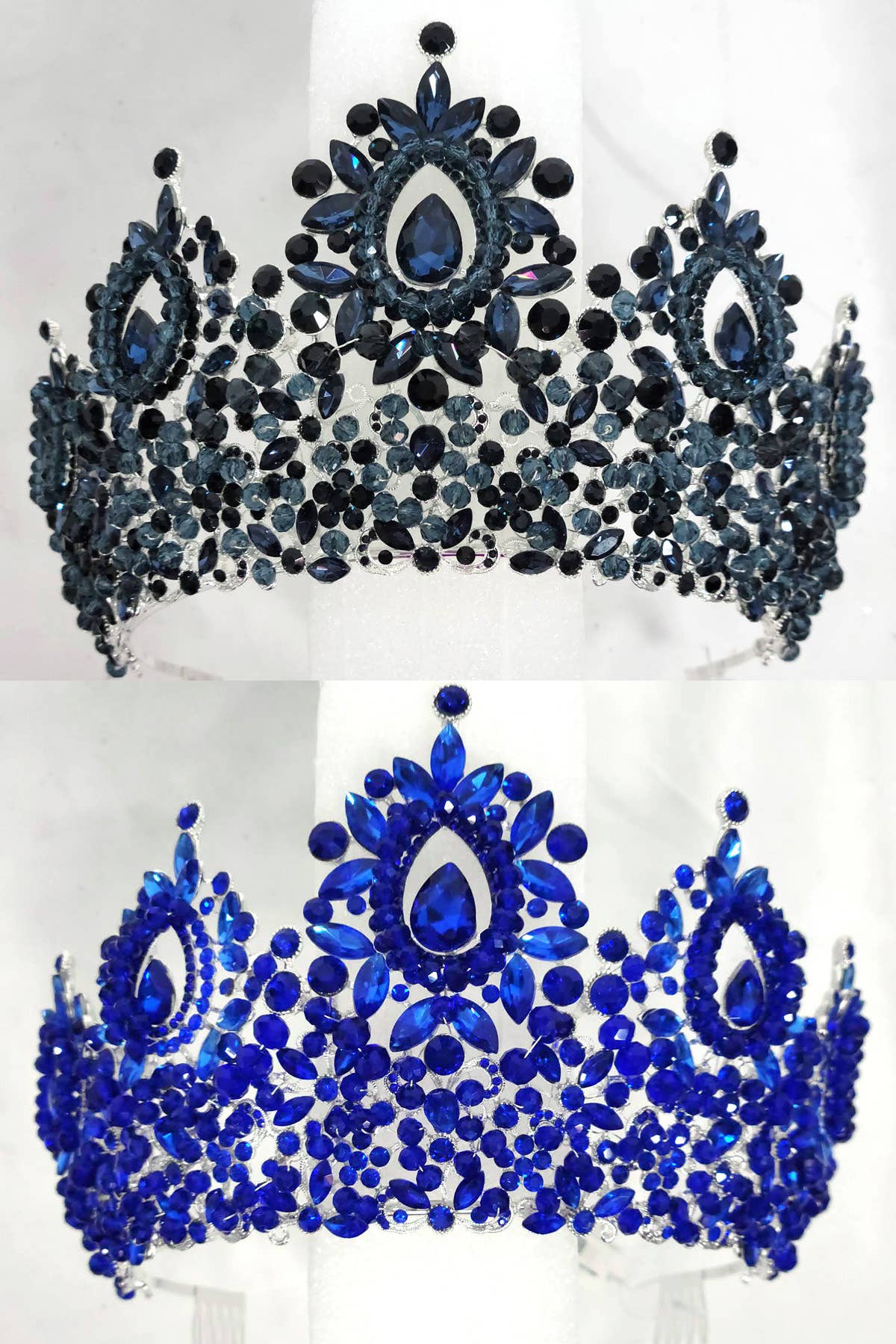 Chicas - Wholesale Tiara - Women's - Metal tiara with crystal balls and jewel rhinestones HT96249