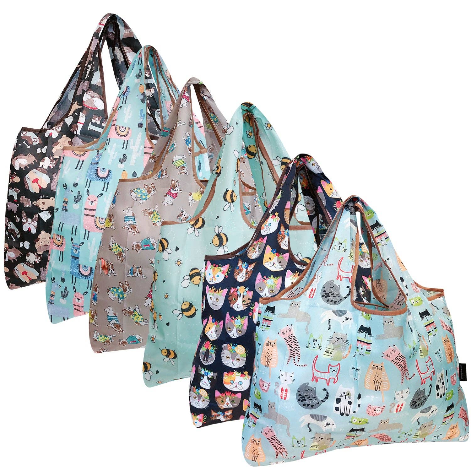 Wrapables.com - Vente Sacs de course/à provisions - Sacs à provisions réutilisables en nylon pliables de grande taille Wrapables, lot de 620