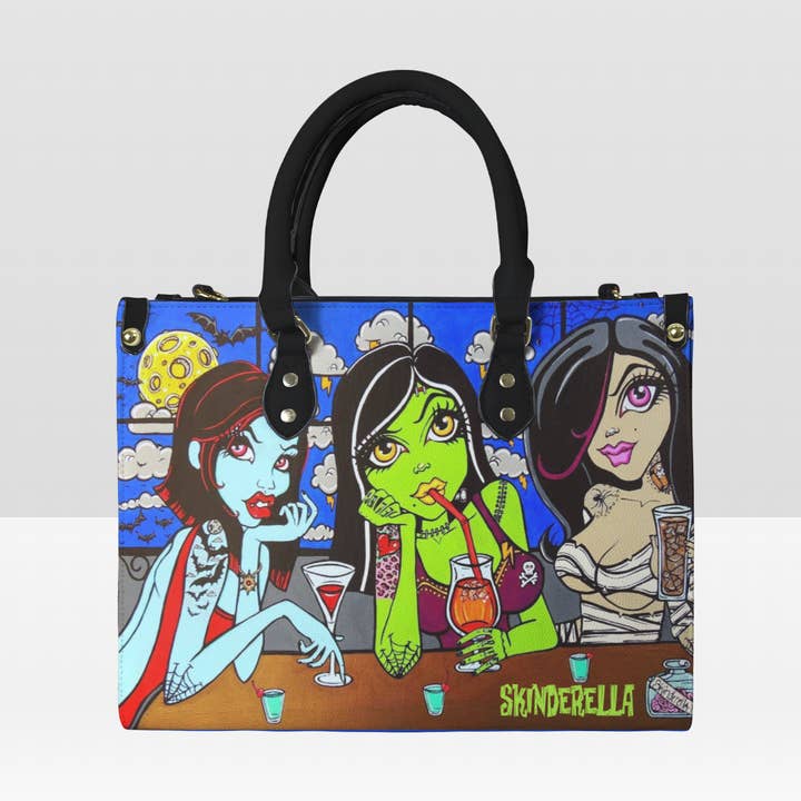 "Ghouls Night Out" Authentic Skinderella Handbag for wholesale by Skinderella