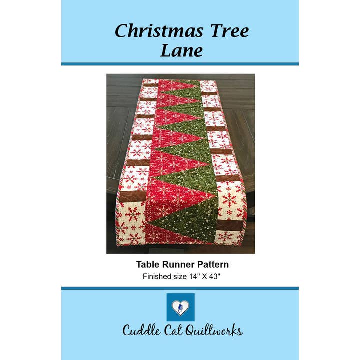CUDDLE CAT QUILTWORKS - Wholesale Craft Sewing Kit - Christmas Tree Lane Table Runner Pattern4