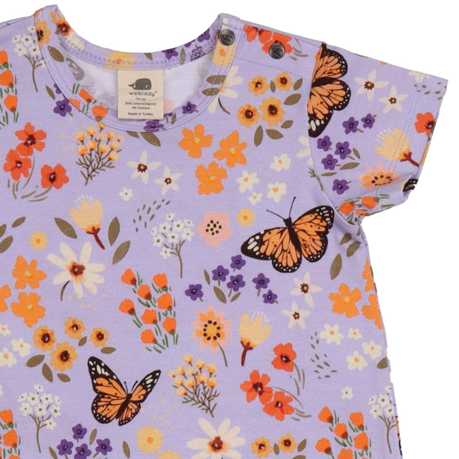 walkiddy - Wholesale Jumpsuit - Baby - Flowers and Butterflies-Body1