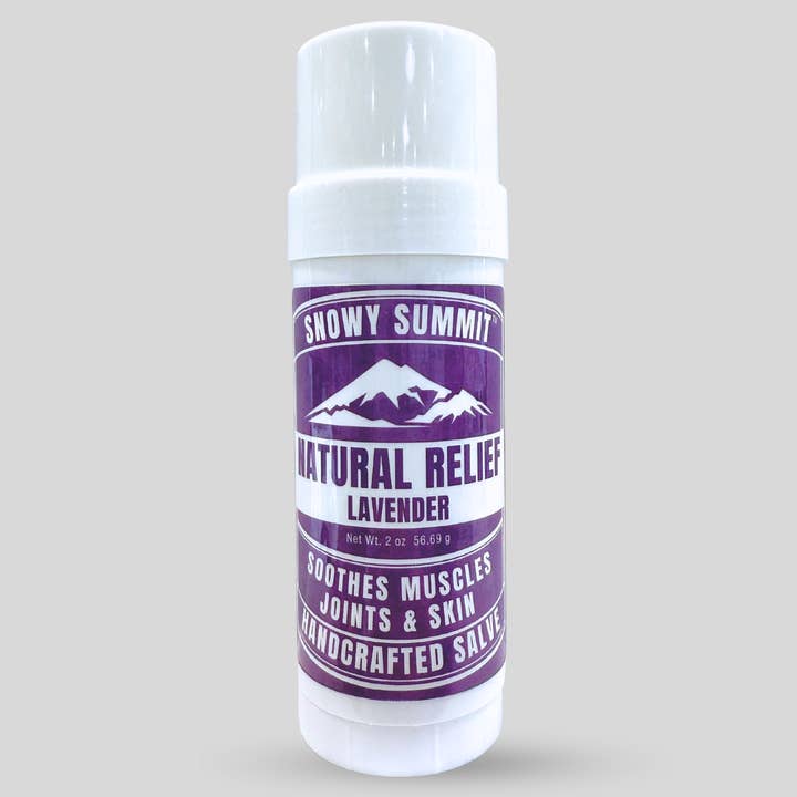Snowy Summit Natural Relief Lavender Salve Stick for wholesale by Snowy Summit