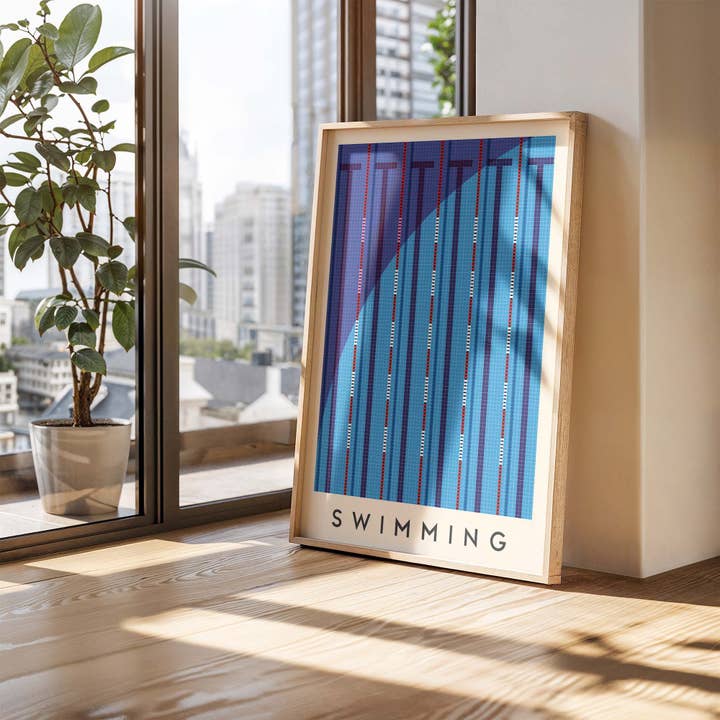 Póster de ilustración deportiva minimalista para venta al por mayor de Sera/Lina