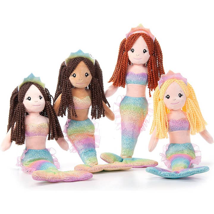 Bonecas Sereia Rainbow Ombrez de 17" (45cm) Sortidas por atacado de The Petting Zoo