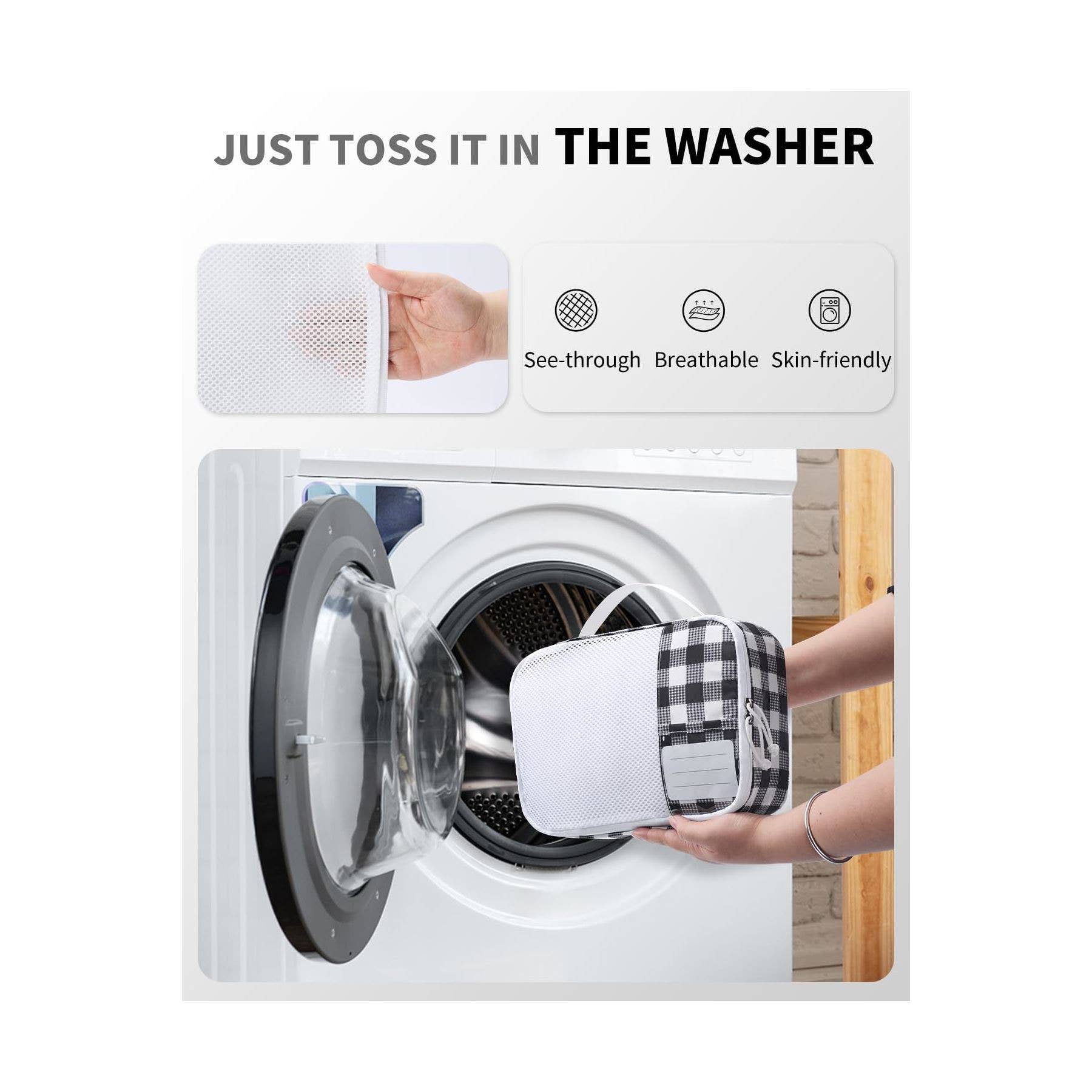 wandf – Engroshandel Pakkeemballage – 6 stk. kuffertorganisatorposer med mærke til rejsetilbehør68