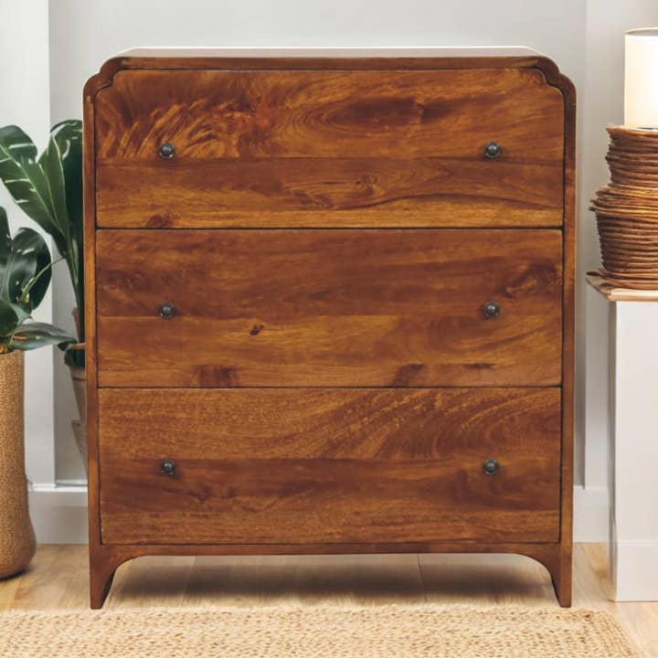 Newton Chestnut 3 Drawer Chest for wholesale by Artisan Furniture