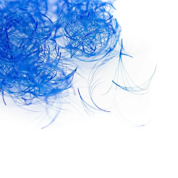 Eyesy Lash - Wholesale False/Fake Eyelashes - BLUE Premade Fans - Color Promade Fans 3D-10D - C, D, M, L2