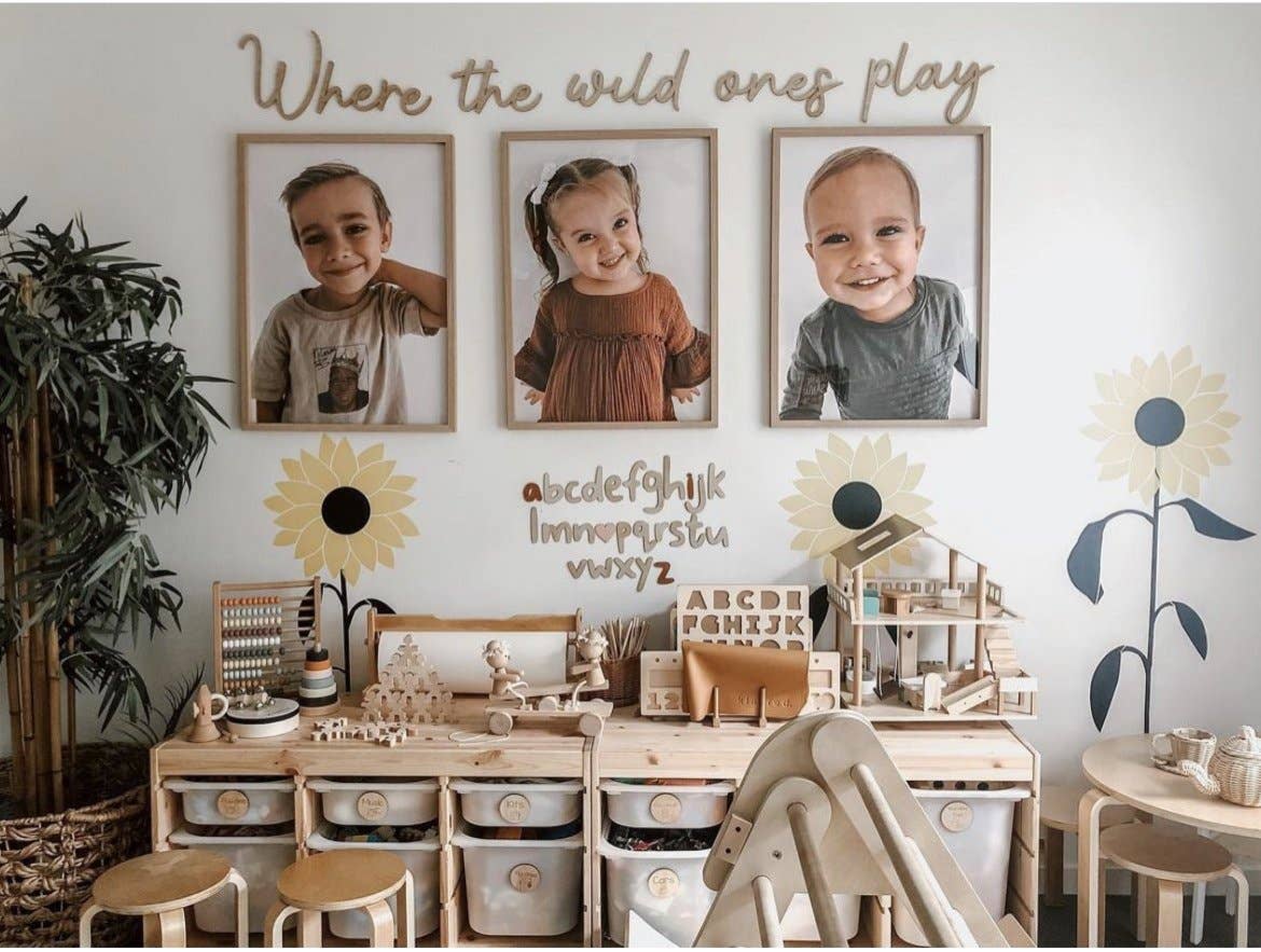 Timber Tinkers – Großhandel Wanddeko - Kind & Baby – Alphabet aus Naturholz – Wanddekoration für Kinderzimmer14