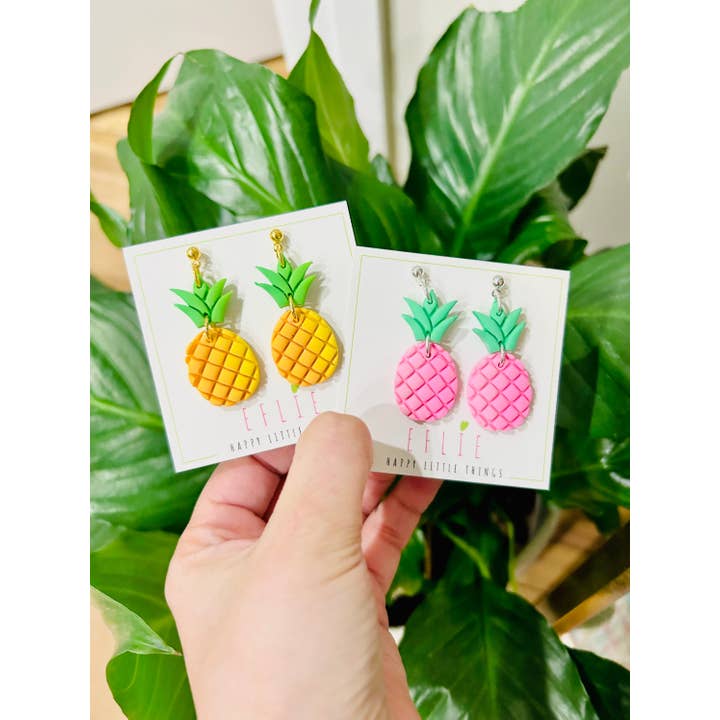 Eflie - Venta al por mayor Pendientes colgantes - Pendientes colgantes con frutas de verano y piña, idea de regalo