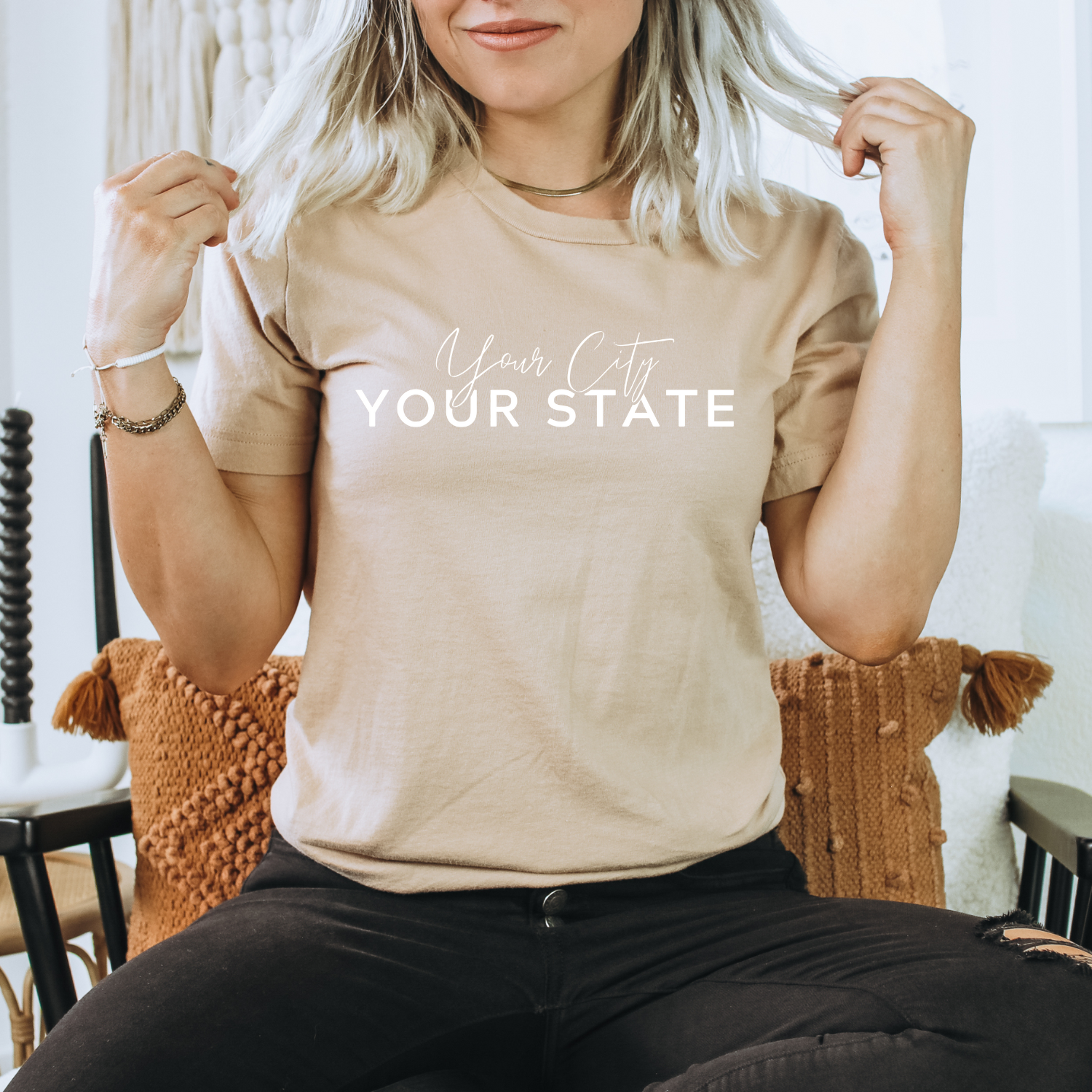 Custom Shop Name or Text Personalized Boutique Logo T-Shirt for wholesale on Faire15