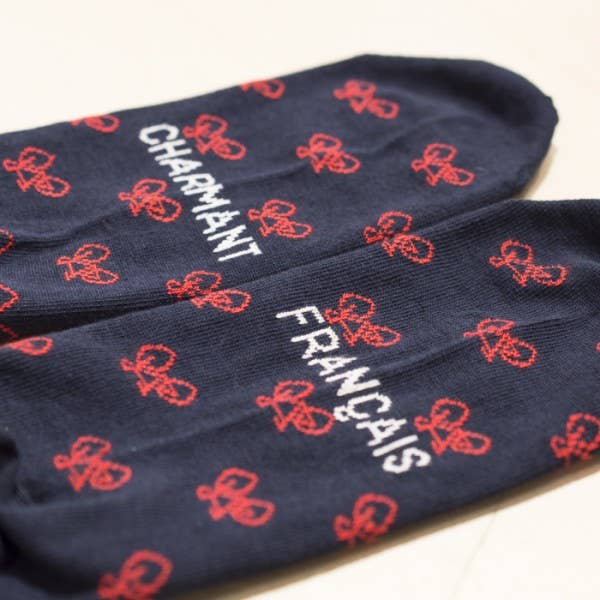 Navy Blue Fantasy Caspar Velo socks for wholesale on Faire1