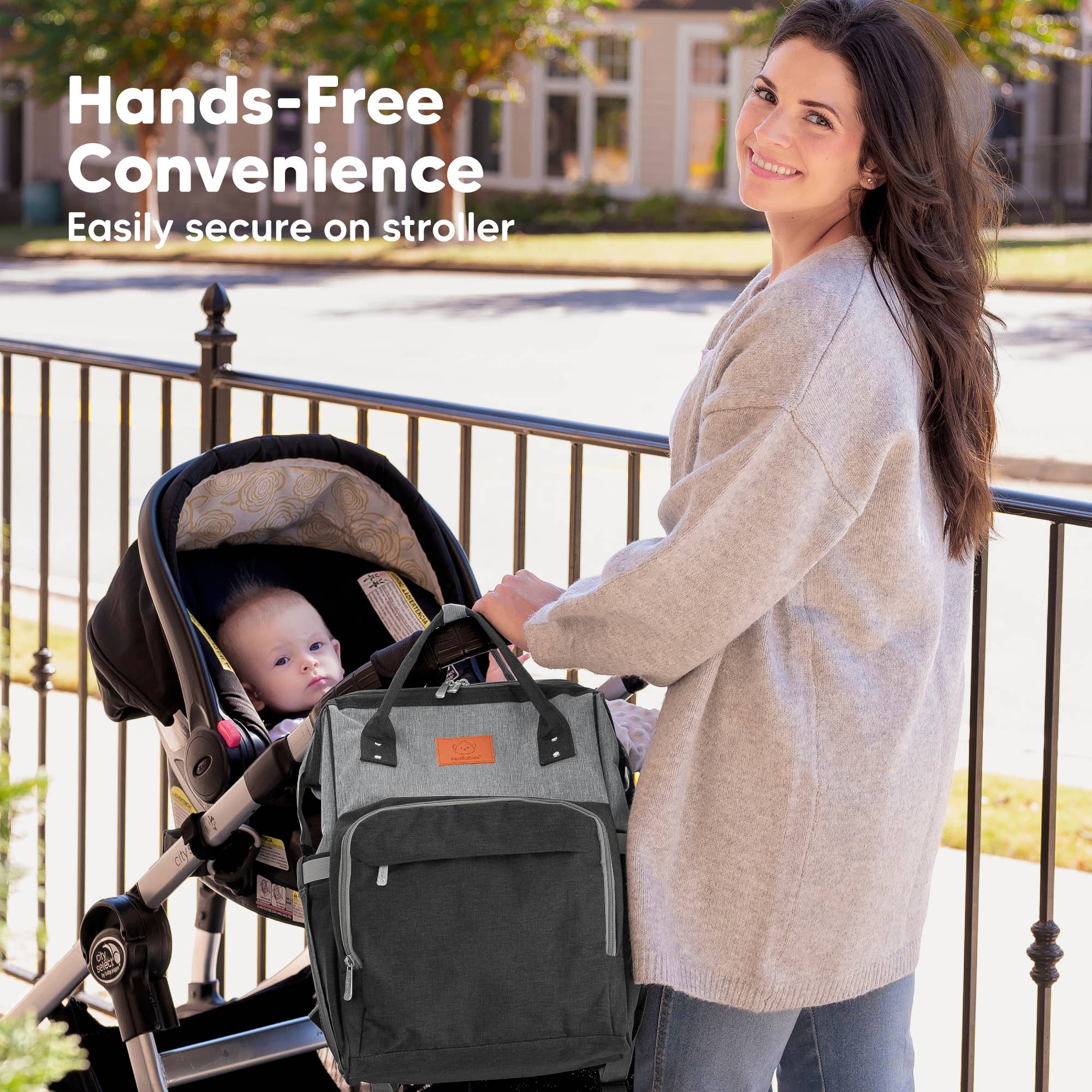 Graphite Original Diaper Bag Backpack, Baby Bags with Changing Pad for wholesale on Faire5