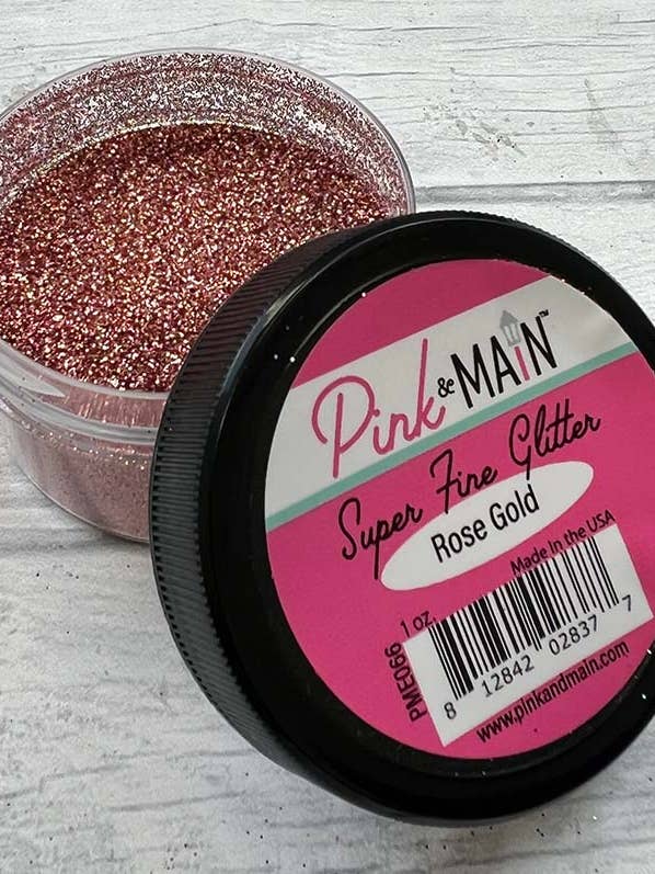 Paillettes super fines en or rose pour la vente par Pink and Main