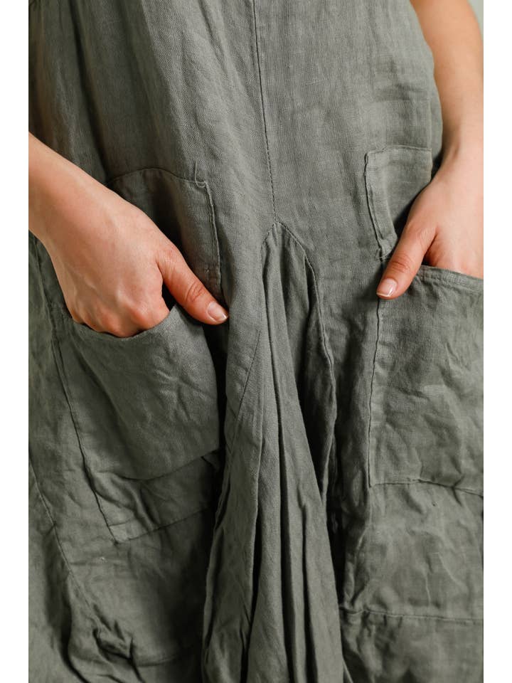 la maison des fibres naturelles - Wholesale Dress - Women's - DRESS 1633 100% linen