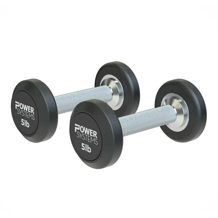 ProStyle Round Rubber Fitness Dumbbell Set (Pair) for wholesale by Power Systems