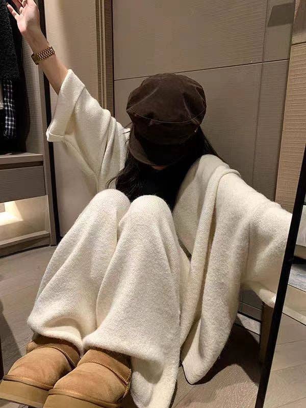 Marayn - Wholesale Lounge Set - Women's - 2025 Autumn Luxury Lounge Knit Set Chic Oversized Style33