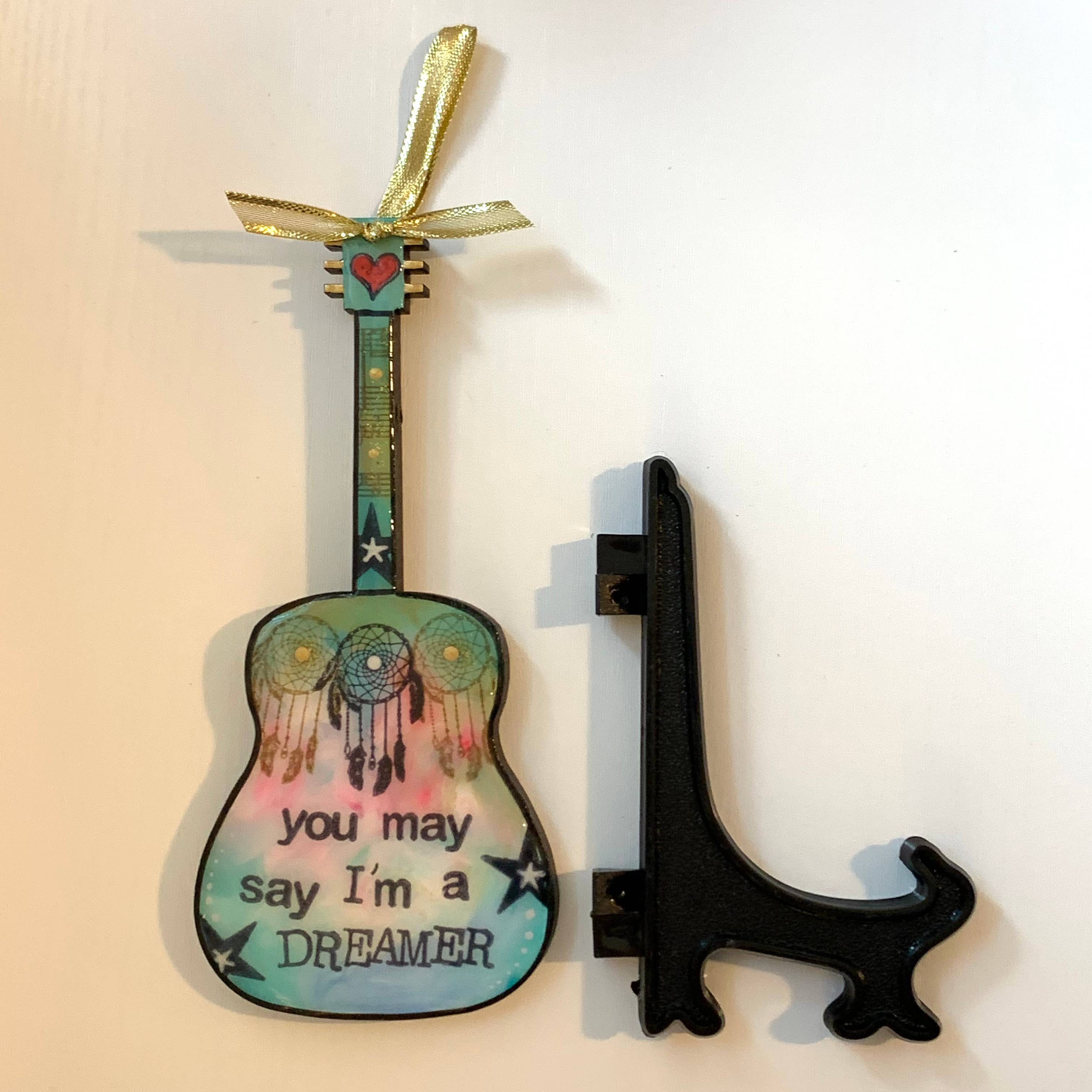 Clever Clogs Art - Wholesale Ornament - Dreamer, Imagine guitar4