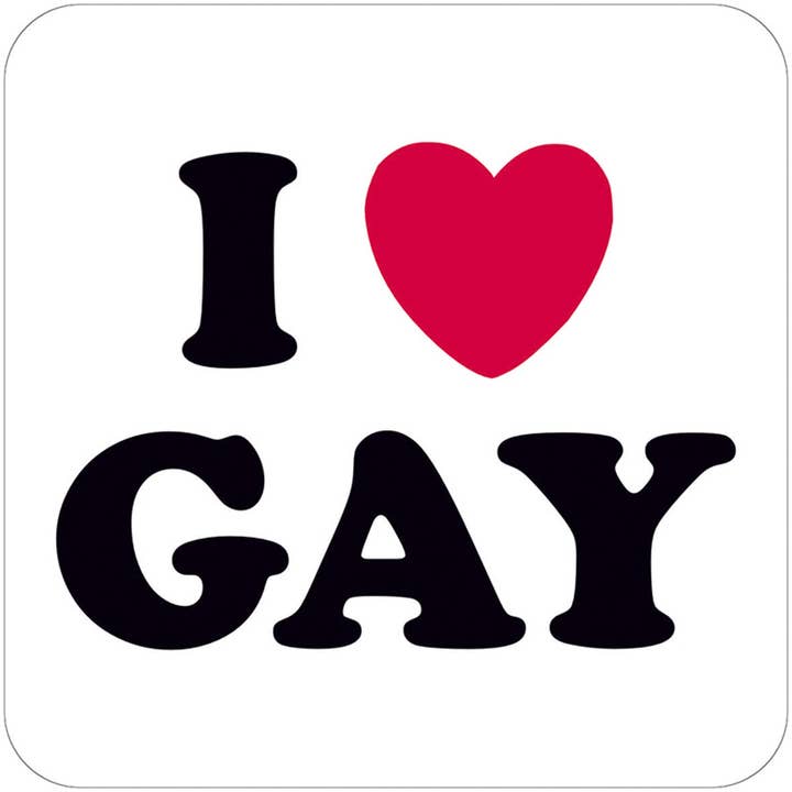 Dean Morris Cards – wholesale Coasters – I love gay Coaster